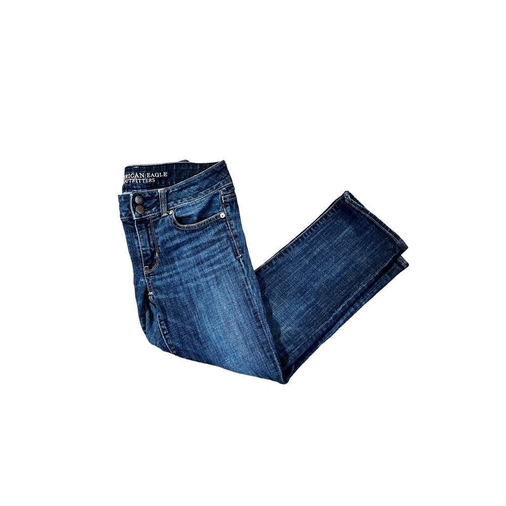 American Eagle Artist Crop Stretch Denim Jeans Size 6